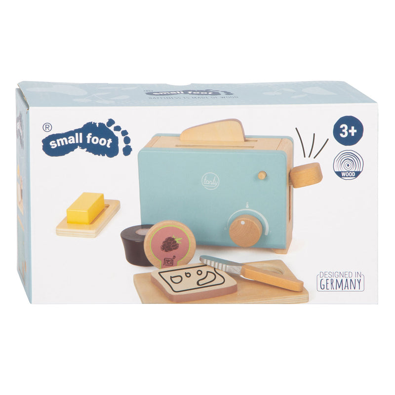 Afbeelding laden in galerijviewer, Small foot - houten broodrooster set
