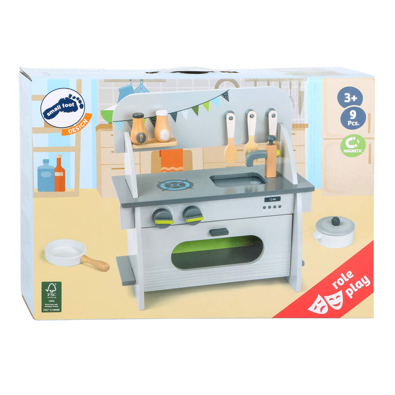Load image into Gallery viewer, Small foot - houten speelkeuken compact, 9dlg.
