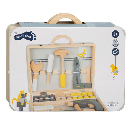 Small foot - houten gereedschapskoffer miniwob, 44dlg,