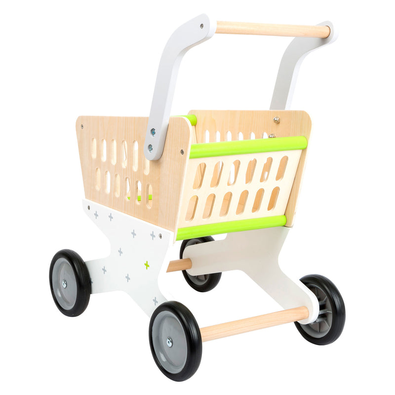 Load image into Gallery viewer, Small foot - houten winkelwagen supermarkt
