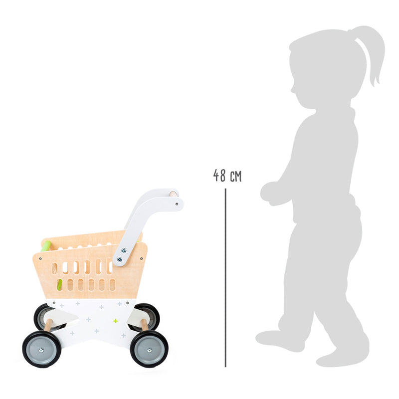 Load image into Gallery viewer, Small foot - houten winkelwagen supermarkt
