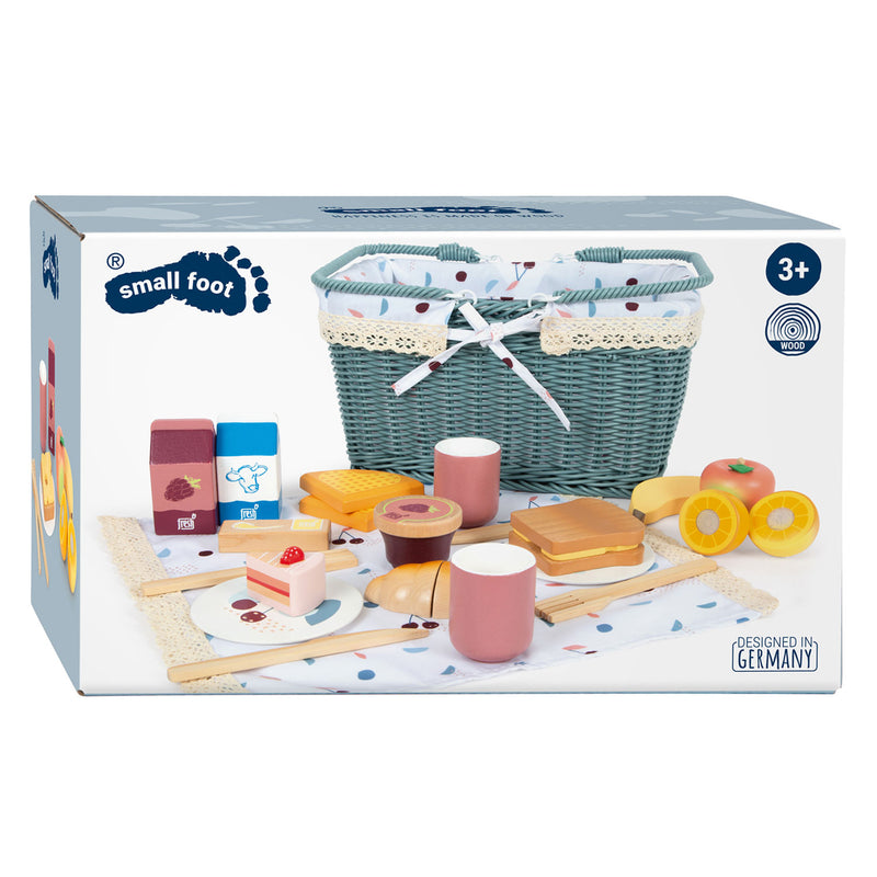 ギャラリービューアに画像をロードする, Small foot - picknickset met houten speeleten tasty, 26dlg.
