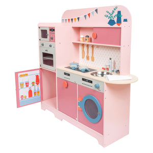 Small Foot Houten Speelkeuken Roze, 12dlg.