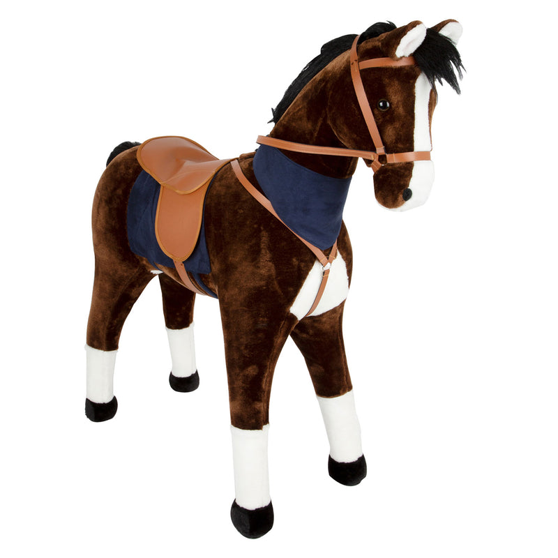 Afbeelding laden in galerijviewer, Small foot - rijpaard xl met geluid bruin
