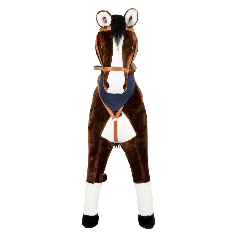 Afbeelding laden in galerijviewer, Small foot - rijpaard xl met geluid bruin
