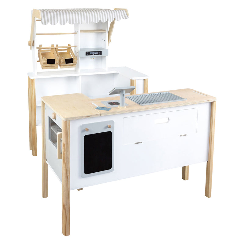 Load image into Gallery viewer, Small Foot Houten Winkel Wit met Kassa en Loopband
