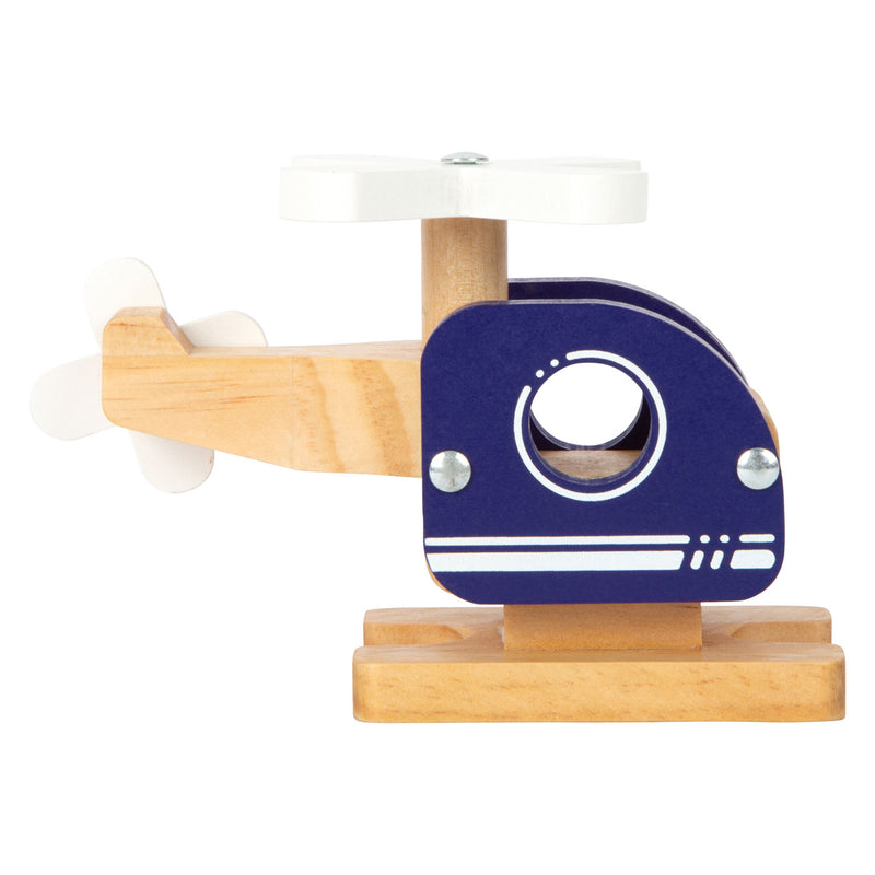 ギャラリービューアに画像をロードする, Small foot - houten helikopter blauw
