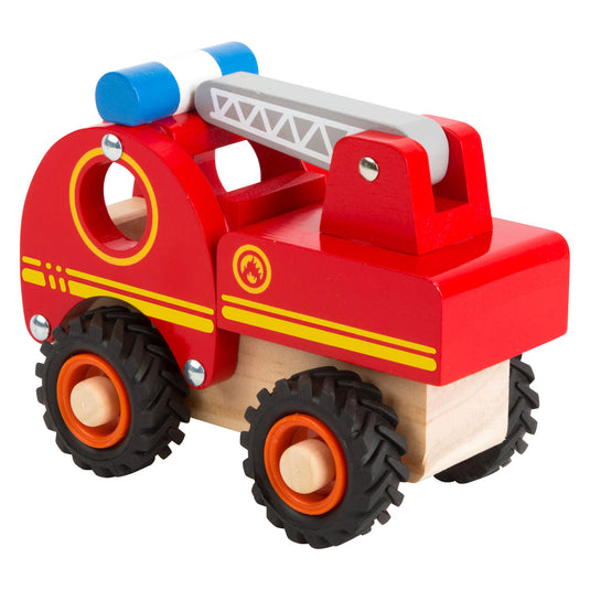 Small foot - houten brandweerwagen met ladder