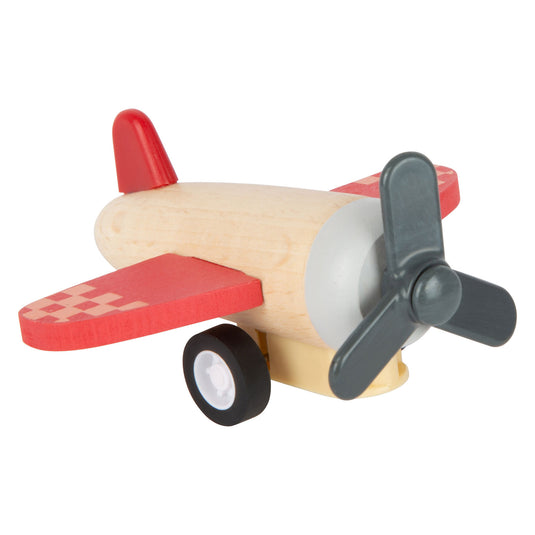 Small foot - houten pull-back vliegtuigen, set van 3