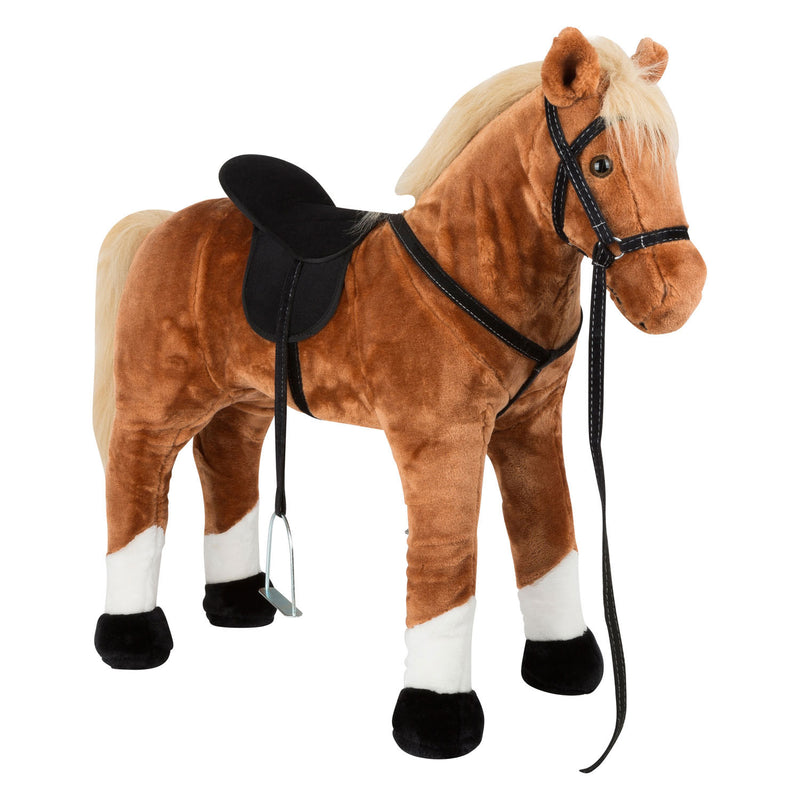 Load image into Gallery viewer, Small Foot Houten Hobbypaard Bruin Staand met Geluid
