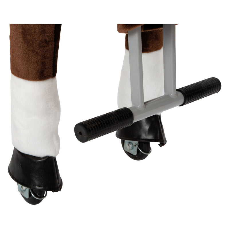 Load image into Gallery viewer, Small foot - hobbelpaard op wielen bruin
