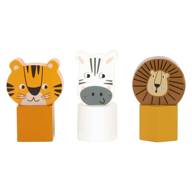 Load image into Gallery viewer, Small foot - houten balans motoriekspiraal safari
