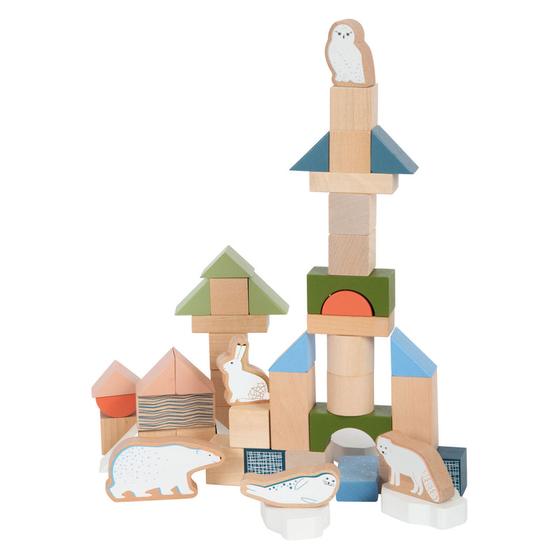 Load image into Gallery viewer, Small foot - houten bouwblokken arctic, 20dlg.

