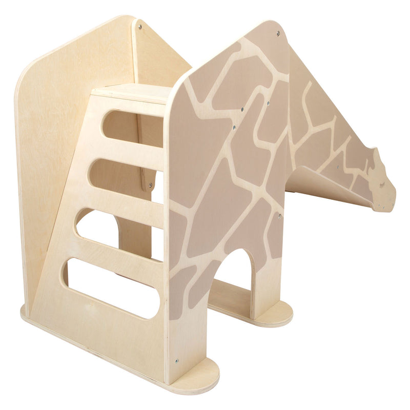 Laden Sie das Bild in Galerie -Viewer, Small foot - houten indoor glijbaan giraffe wildlife
