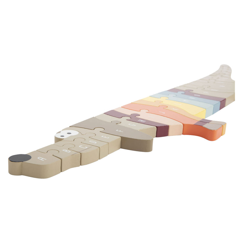 Load image into Gallery viewer, Small foot - houten letter- en vormenpuzzel hond, 26st.
