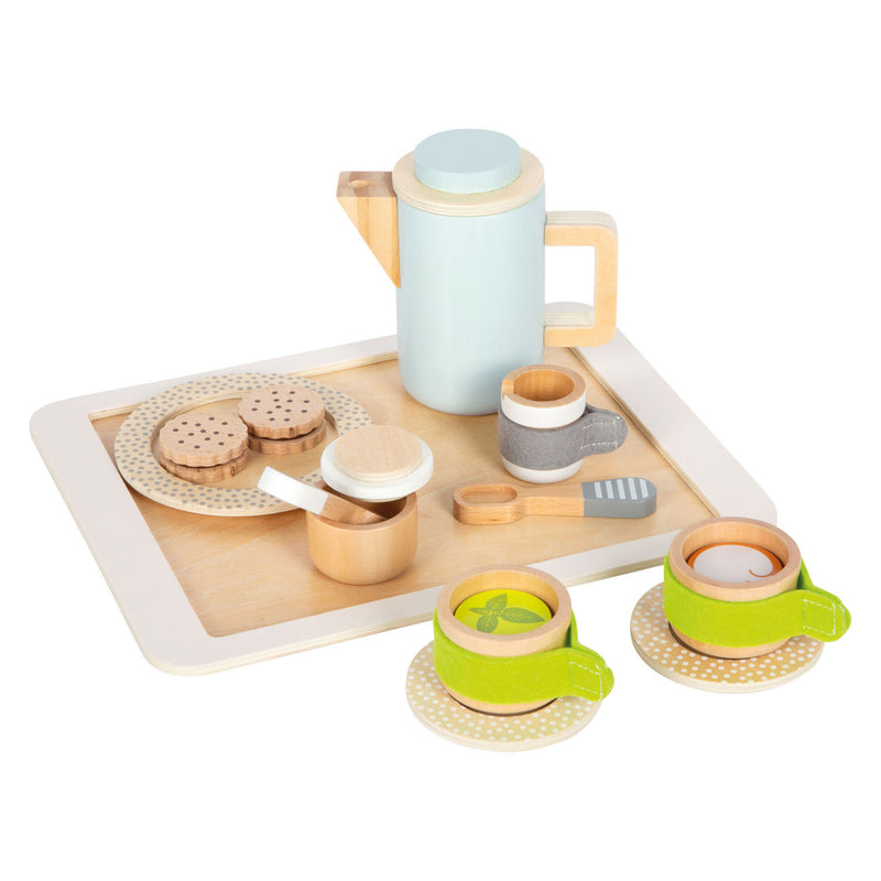Load image into Gallery viewer, Small foot - houten speelkeuken koffie- en theeservies
