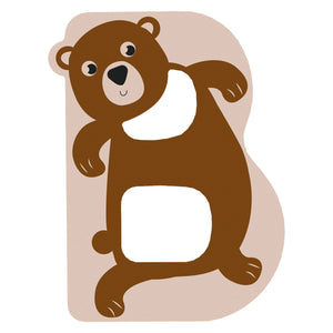 Small foot - houten dieren kinderletter - b