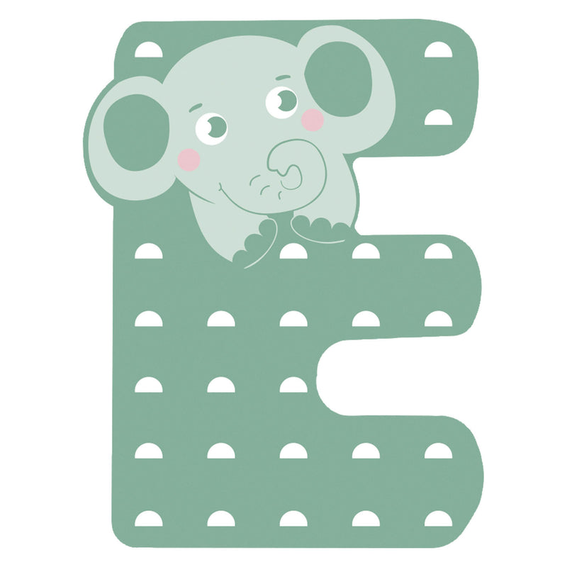 Load image into Gallery viewer, Small foot - houten dieren kinderletter - e
