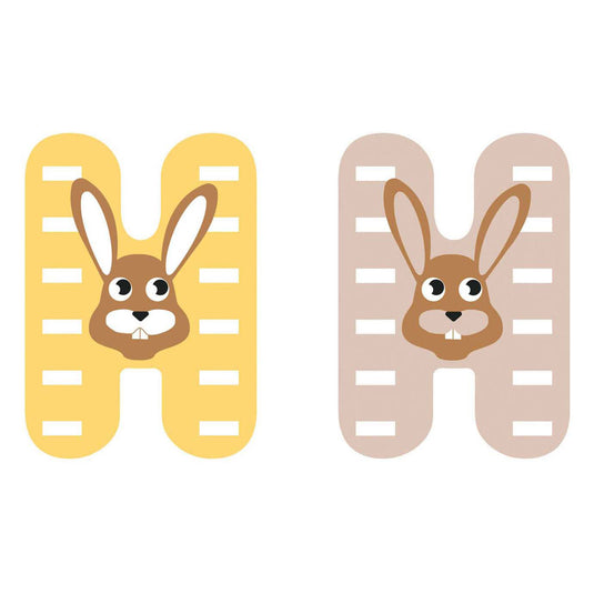 Small foot - houten dieren kinderletter - h
