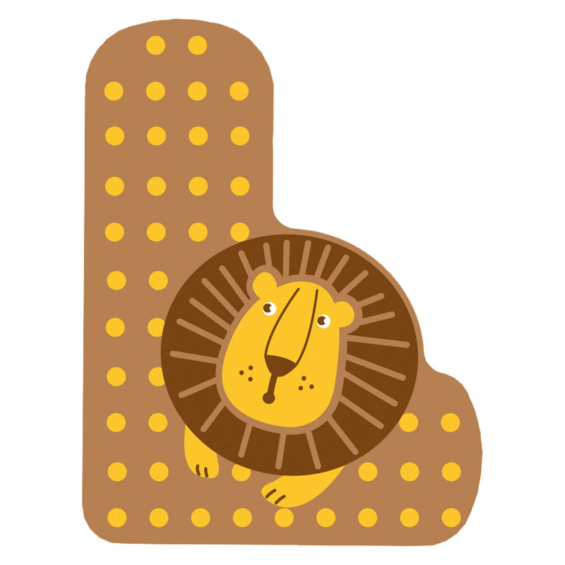 Load image into Gallery viewer, Small foot - houten dieren kinderletter - l
