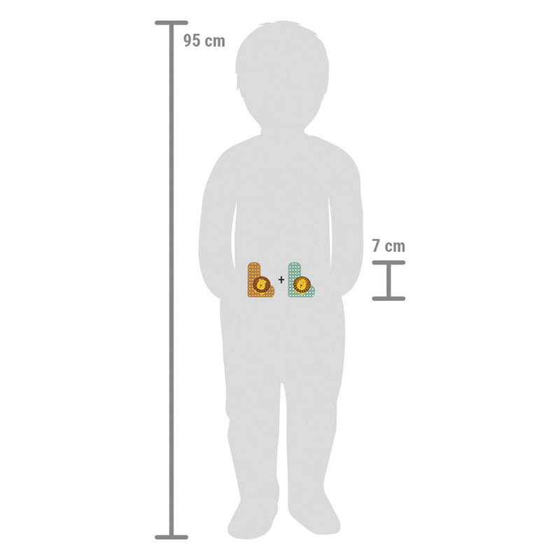 Load image into Gallery viewer, Small foot - houten dieren kinderletter - l
