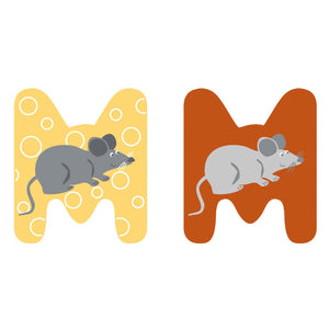 Small foot - houten dieren kinderletter - m