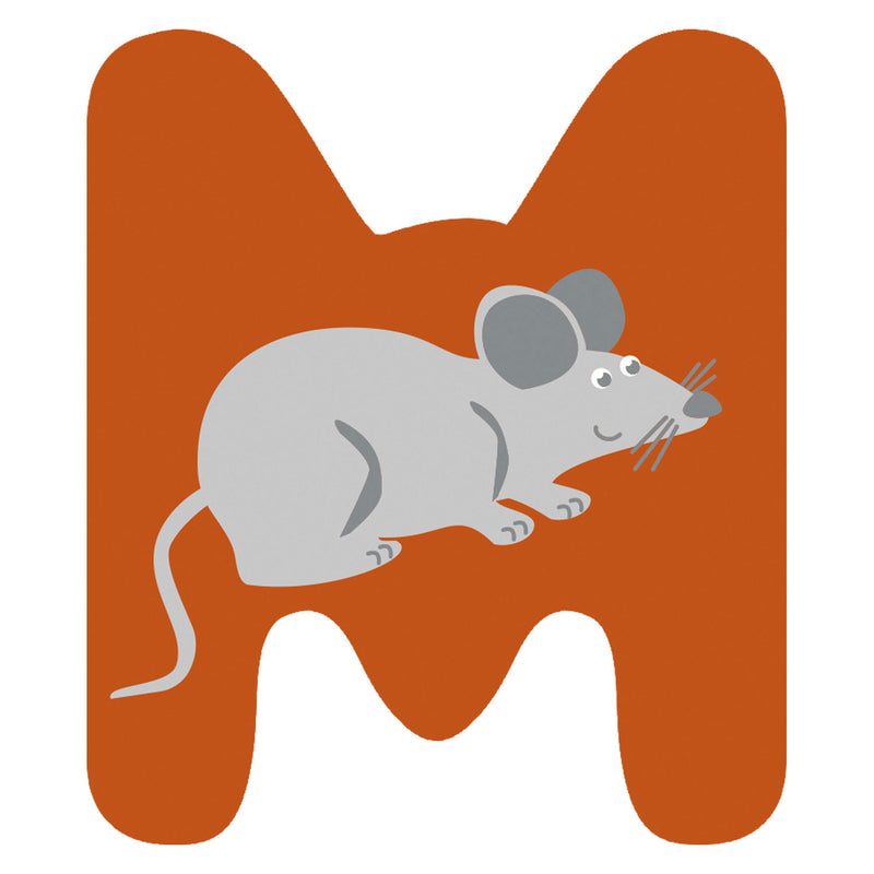 Load image into Gallery viewer, Small foot - houten dieren kinderletter - m
