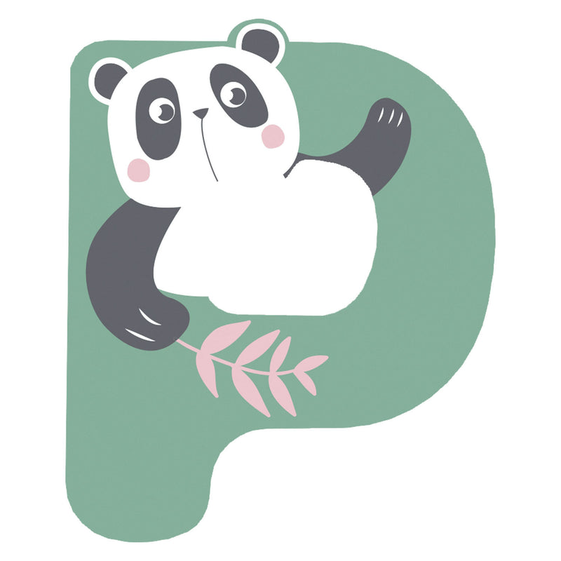 Load image into Gallery viewer, Small foot - houten dieren kinderletter - p
