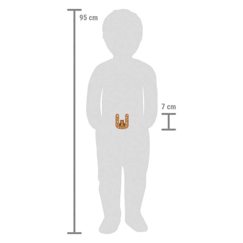 Load image into Gallery viewer, Small foot - houten dieren kinderletter - u
