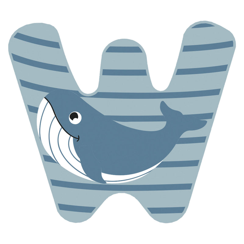 Load image into Gallery viewer, Small foot - houten dieren kinderletter - w
