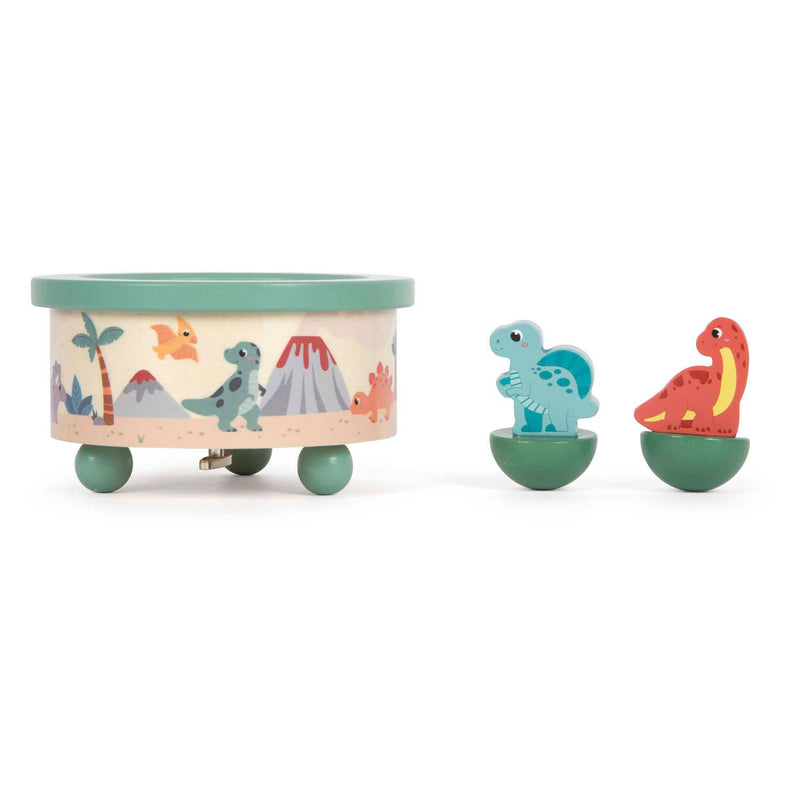 Afbeelding laden in galerijviewer, Small foot - houten muziekdoos dino
