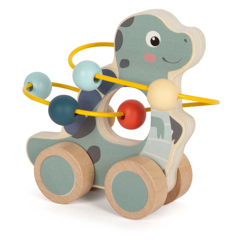 Chargez l'image dans la visionneuse de la galerie, Small foot - houten duwfiguur motoriekspiraal dino
