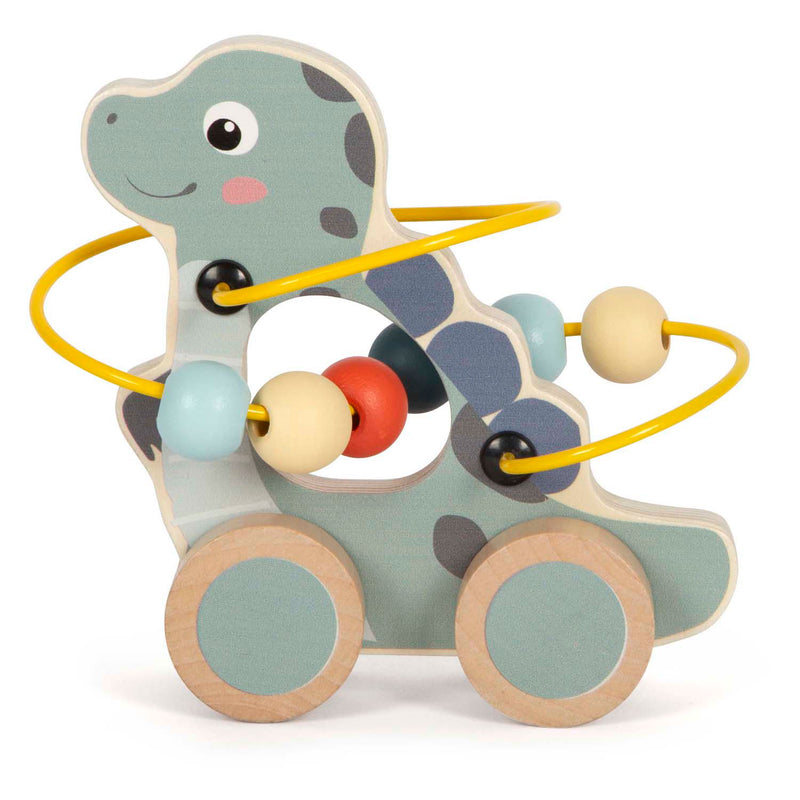 Chargez l'image dans la visionneuse de la galerie, Small foot - houten duwfiguur motoriekspiraal dino

