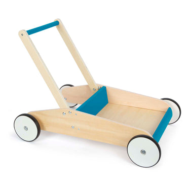 Small foot - houten loopwagen petrol blauw