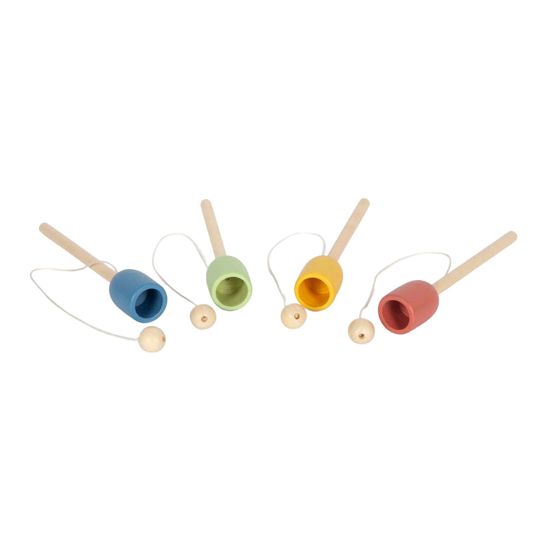 Load image into Gallery viewer, Small foot - houten vang de bal set, set van 4
