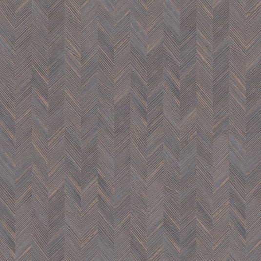 DUTCH WALLCOVERINGS DUTCH WALLCOVERINGS Behang Fishbone bruin en goudkleurig