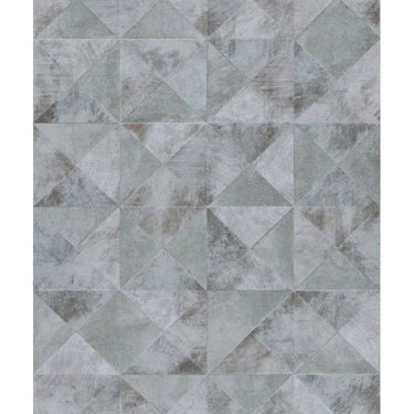 Noordwand behang topchic graphic shapes facet metallic grijs