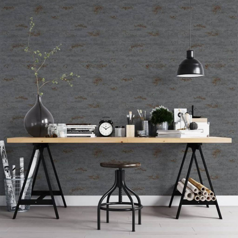 Load image into Gallery viewer, Noordwand Noordwand Behang Topchic Concrete donkergrijs
