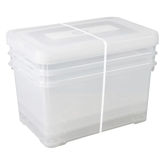 Curver opbergboxenset handy 3x50 l transparant
