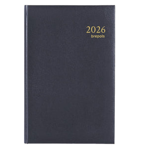 Brepols bureauagenda saturnus week 2026 lima blauw 13x21cm