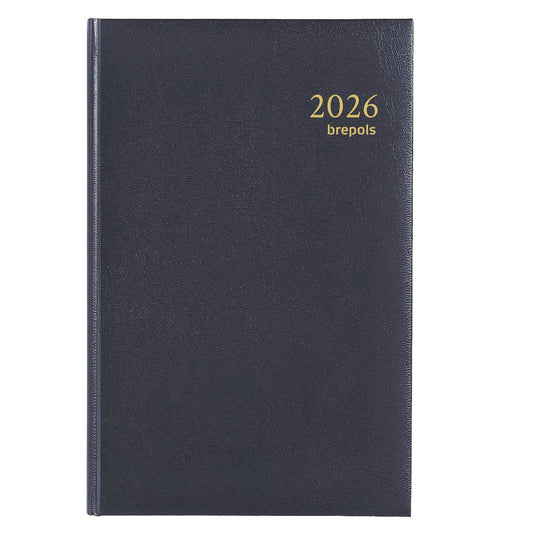 Brepols bureauagenda saturnus week 2026 lima blauw 13x21cm