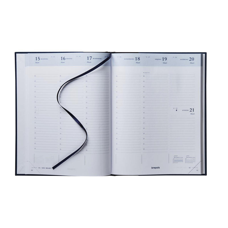 Load image into Gallery viewer, Brepols agendatiming week nl 2026 lima blauw
