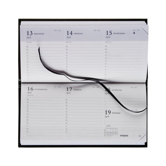 Brepols agenda breprint lima zwart 2026