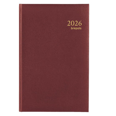 Brepols agenda saturnus 1 dag 2026 lima rood