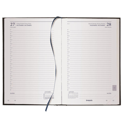Brepols bureauagenda saturnus 1 dag 2026 lima rood 13x21cm