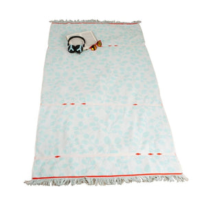 Basic clarysse strandlaken met visjes print 90x170 cm