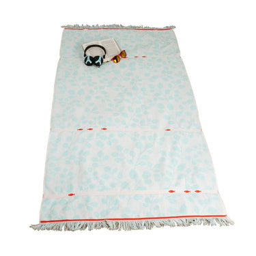 Basic clarysse strandlaken met visjes print 90x170 cm