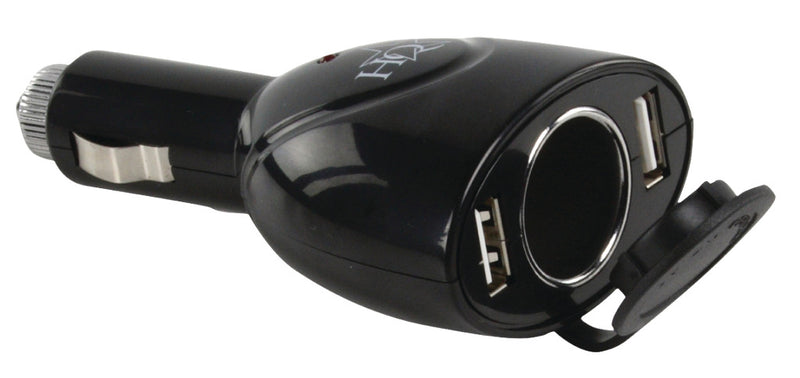 Load image into Gallery viewer, Hq p. sup. usb202 dubbele usb autolader met 12 v aansluiting
