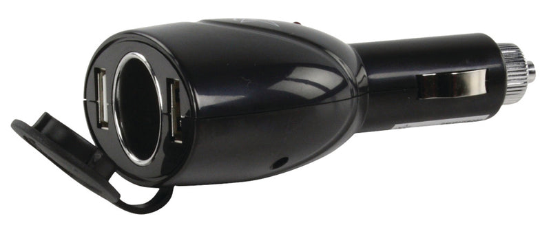 Load image into Gallery viewer, Hq p. sup. usb202 dubbele usb autolader met 12 v aansluiting

