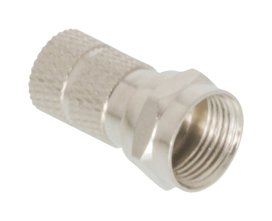 Valueline fc-001prof f-connector male metaal zilver